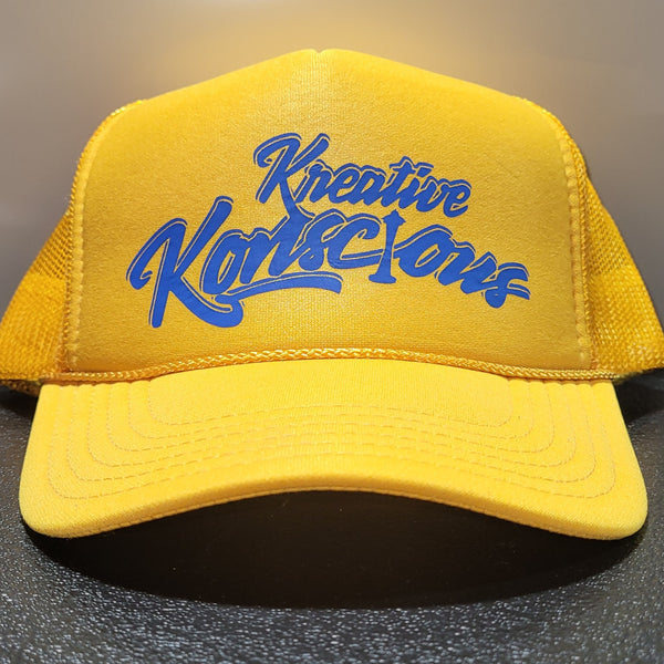 Kreative Konscious - Royal Blue & Gold Trucker Snapback