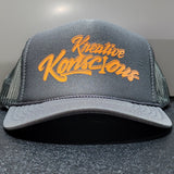 Kreative Konscious - Charcoal Grey/Orange Trucker Snapback
