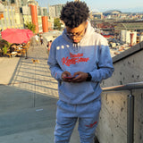 Wolf Grey & Red Joggers