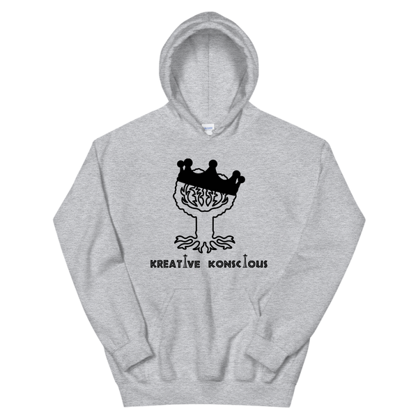Kreative Konscious Wolf Grey Hoodie (Open Mind)