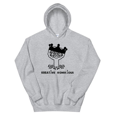 Kreative Konscious Wolf Grey Hoodie (Open Mind)