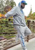Wolf Grey & Royal Blue Sweatsuit