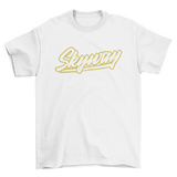 Skyway - White & Gold Unisex Tee