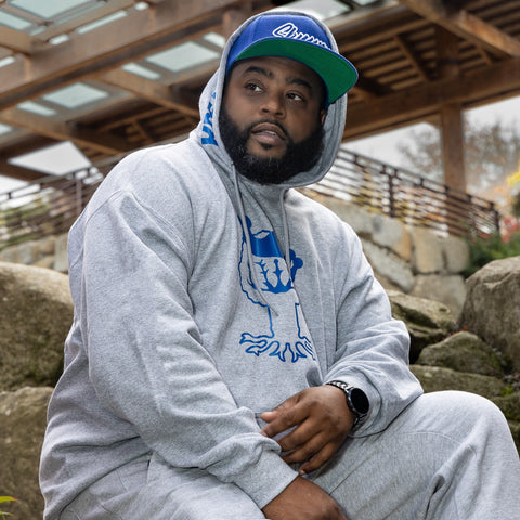 Wolf Grey & Royal Blue Sweatsuit